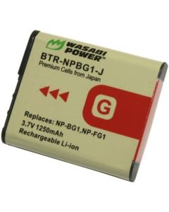 Wasabi Power NP-BG1, NP-FG1 Battery for Sony Cyber-Shot, DSC-H3, DSC-H7, DSC-H9, DSC-H10, DSC-H20, DSC-H50, DSC-H55, DSC-H70, DSC-H90, DSC-HX5V, DSC-HX7V, DSC-HX9V, DSC-HX10V, and More