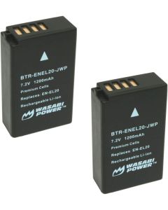 Wasabi Power Battery for Nikon EN-EL20, EN-EL20a (2-Pack)