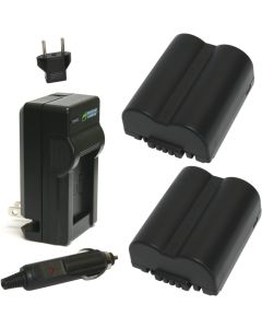 Wasabi Power Battery (2-Pack) and Charger for Leica BP-DC5, BP-DC5-E, BP-DC5-J, BP-DC5-U and Leica V-Lux 1