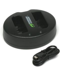 Wasabi Power Dual USB Battery Charger for Nikon EN-EL14, EN-EL14a, MH-24