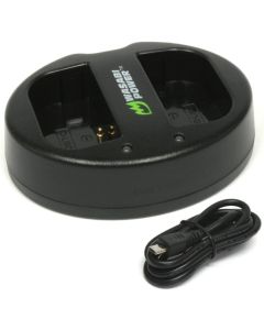 Wasabi Power Dual USB Battery Charger for Pentax D-LI90 and Pentax 645D, 645Z, K-01, K-3, K-5, K-5 II, K-5 IIs, K-7