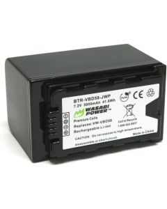 Wasabi Power 5800mAh Battery for Panasonic VW-VBD58, AG-VBR89G and Panasonic AG-3DA1, AG-AC8, AG-DVC30, AG-DVX200, AG-HPX250, AG-HPX255, AG-HVX201, AJ-PCS060, AJ-PX298, HC-MDH2, HC-X1000, HDC-Z10000