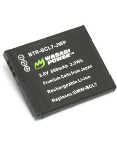 Wasabi Power Battery for Panasonic DMW-BCL7 and Panasonic Lumix DMC-F5, DMC-FH10, DMC-FS50, DMC-SZ3, DMC-SZ9, DMC-XS1, DMC-XS3