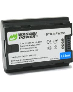 Wasabi Power Battery for Fujifilm NP-W235 & Compatible with Fujifilm X-H2S, GFX 50S II, GFX 100S, X-T4, and VG-XT4 Vertical Battery Grip