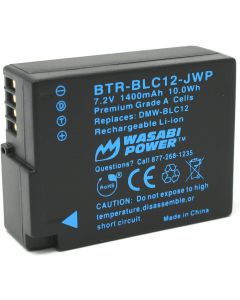 Wasabi Power Battery for Panasonic Lumix DMW-BLC12, DMW-BLC12PP, DE-A79, DE-A79B, Lumix DMC-G85, DMC-G7, DMC-G6, DMC-G5, DMC-FZ300, DMC-GH2, DMC-GX8 (Fully Decoded)