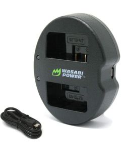 Wasabi Power Dual USB Battery Charger for Nikon EN-EL25, Nikon MH-32, Nikon Z50, Z 50, Z fc
