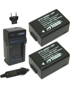 Wasabi Power Battery (2-Pack) and Charger for Leica BP-DC9, BP-DC9-U, BP-DC9-E, 18717, 18718, and Leica V-Lux 2, V-Lux 3