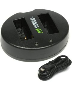 Wasabi Power LP-E12 Dual USB Battery Charger Compatible with Canon EOS M, EOS M10, EOS M100, EOS M50 M50 MII, EOS Rebel SL1 (EOS 100D), PowerShot SX70 HS