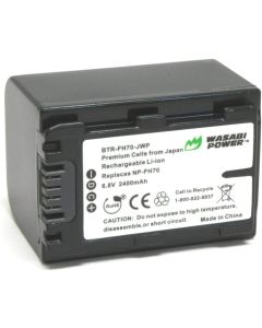 Wasabi Power Battery for Sony NP-FH70, NP-FH60 (2400mAh)