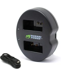 Wasabi Power Dual USB Battery Charger Compatible with Nikon EN-EL20, EN-EL20a