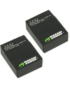 Wasabi Power Battery for GoPro HERO3, HERO3+ and GoPro AHDBT-201, AHDBT-301, AHDBT-302 (1200mAh, 2-Pack)