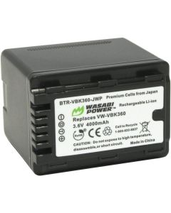 Wasabi Power Battery for Panasonic VW-VBK360 (4000mAh)