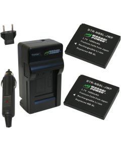 Wasabi Power Battery (2-Pack) and Charger for Canon NB-8L and Canon PowerShot A2200, A3000 is, A3100 is, A3200 is, A3300 is