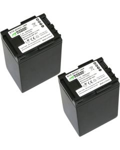 Wasabi Power Battery for Canon BP-827 (3000mAh, 2-Pack) & Canon HF G10, HF G20, HF M30, HF M300, HF M31, HF M32, HF M40, HF M400, HF M41, HF S10, HF S100, HF S200, HF S21, HF S30, HF200, HF21, HG21