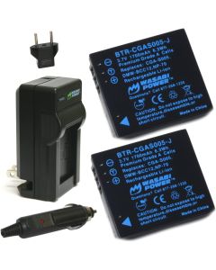 Wasabi Power Battery (2-Pack) and Charger for Fujifilm NP-70 and Fuji FinePix F20, F20 Zoom, F40fd, F45fd, F47fd