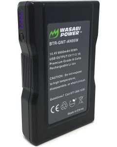 Wasabi Power Gold Mount Battery (95Wh, 14.4V, 6600mAh) Rechargeable Li-ion Battery for Broadcast Video Camcorder, Compatible with Gold Mount Plates and Accessories