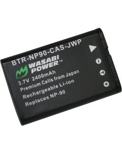 Wasabi Power Battery for Casio NP-90 and Casio Exilim EX-FH100, EX-H10, EX-H15, EX-H20G