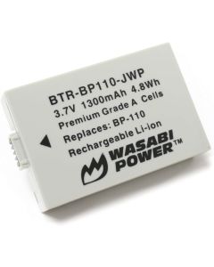 Wasabi Power Battery for Canon BP-110 (Fully Decoded) and Legria HF R26, Legria HF R28, Legria HF R206, Vixia HF R20, Vixia HF R21, Vixia HF R200