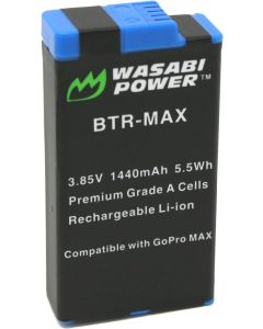 Wasabi Power Replacement for GoPro MAX Battery and GoPro ACBAT-001 (Fully Compatible)