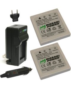 Wasabi Power Battery (2-Pack) and Charger for Samsung SLB-0737, SLB-0837 and Samsung Digimax i5, i6 PMP, i50, i50 MP3, i70, i70S, L50, L60, L67, L73, L80, L700, L700S, NV3, NV5, NV7, NV7 OPS