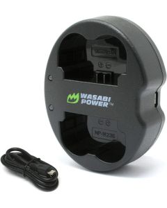Wasabi Power Dual USB Battery Charger for Fujifilm NP-W235 & Fuji X-H2S, GFX 50S II, GFX 100S, X-T4