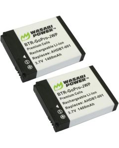 Wasabi Power Battery for GoPro HERO2, Original HD Hero 2010 (2-Pack)