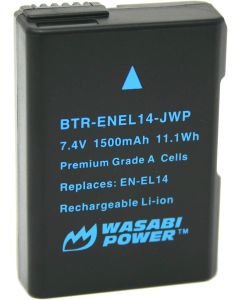 Wasabi Power Battery for Nikon EN-EL14, EN-EL14a and Nikon Coolpix P7000, P7100, P7700, P7800, D3100, D3200, D3300, D5100, D5200, D5300, Df