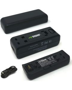 Wasabi Power Insta360 ONE R Battery (2-Pack) and Dual USB Charger Base Bundle Compatible with Insta360 ONE R Camera
